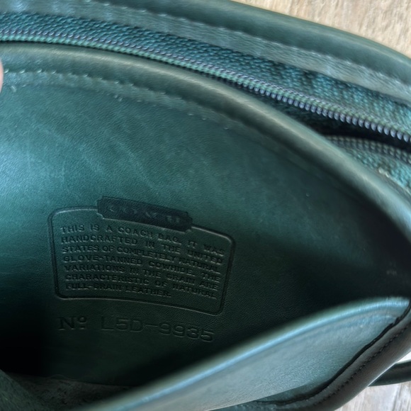 Vintage Classic Hadley Zip Bag Emerald Green - Picture 7 of 12